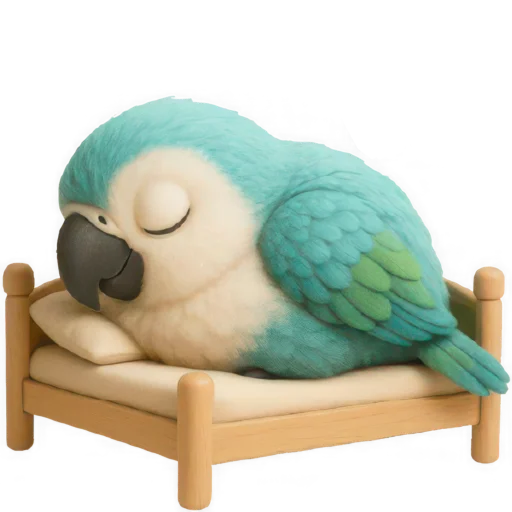 😴 Стикер «Попугай Сан» для Telegram