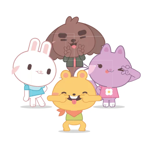 🤳 Эмодзи «Party Squad» для Telegram