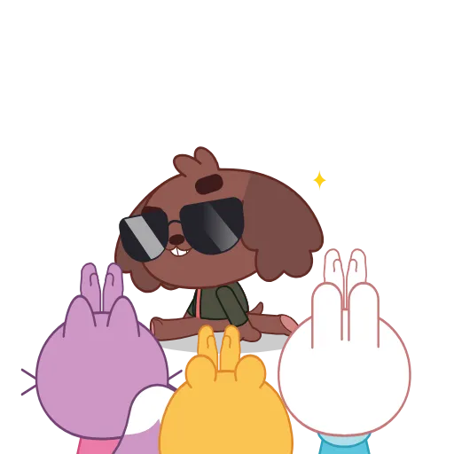 😎 Эмодзи «Party Squad» для Telegram