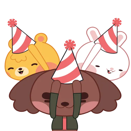 🥳 Эмодзи «Party Squad» для Telegram