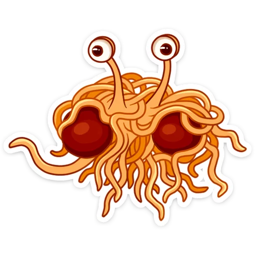 Стикерпак Spaghetti Monster для Telegram — скачать