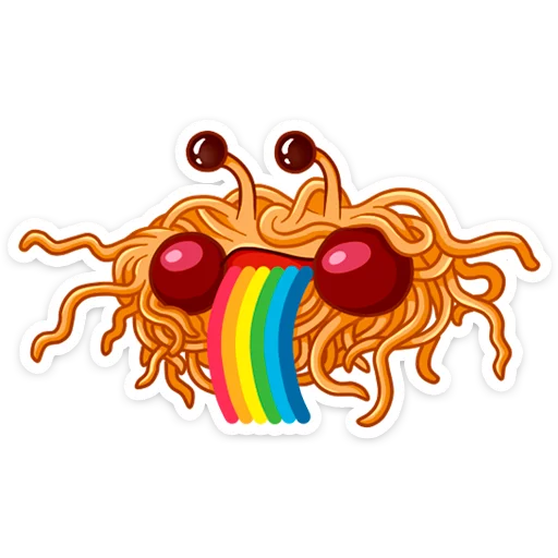 🙀 Стикер «Spaghetti Monster» для Telegram
