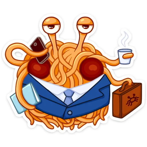 💼 Стикер «Spaghetti Monster» для Telegram