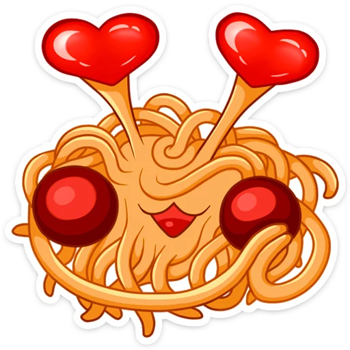 😍 Стикер «Spaghetti Monster» для Telegram