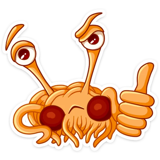 👍 Стикер «Spaghetti Monster» для Telegram