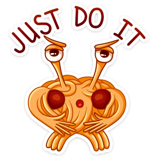 😉 Стикер «Spaghetti Monster» для Telegram