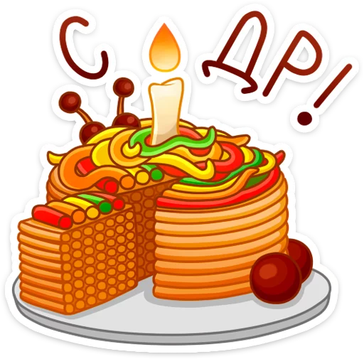 🎂 Стикер «Spaghetti Monster» для Telegram