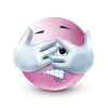 🤩 Эмодзи «Pastel Pink Face» для Telegram