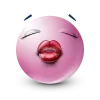 🤩 Эмодзи «Pastel Pink Face» для Telegram