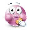 🤩 Эмодзи «Pastel Pink Face» для Telegram