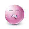 🤩 Эмодзи «Pastel Pink Face» для Telegram