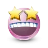 🤩 Эмодзи «Pastel Pink Face» для Telegram