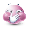 🤩 Эмодзи «Pastel Pink Face» для Telegram
