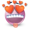 🤩 Эмодзи «Pastel Pink Face» для Telegram