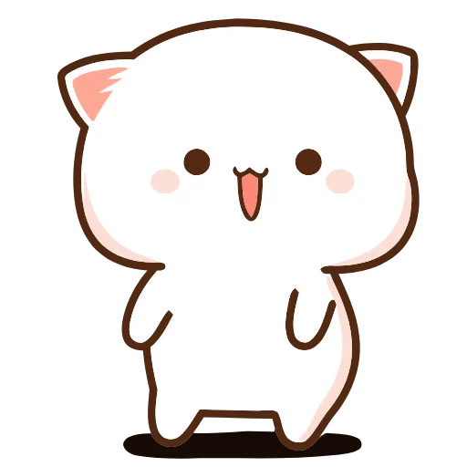 Эмодзи Peach Cat для Telegram — скачать