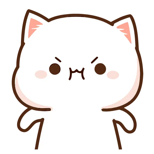 😡 Эмодзи «Peach Cat» для Telegram