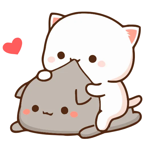 ❤️ Эмодзи «Peach Cat» для Telegram