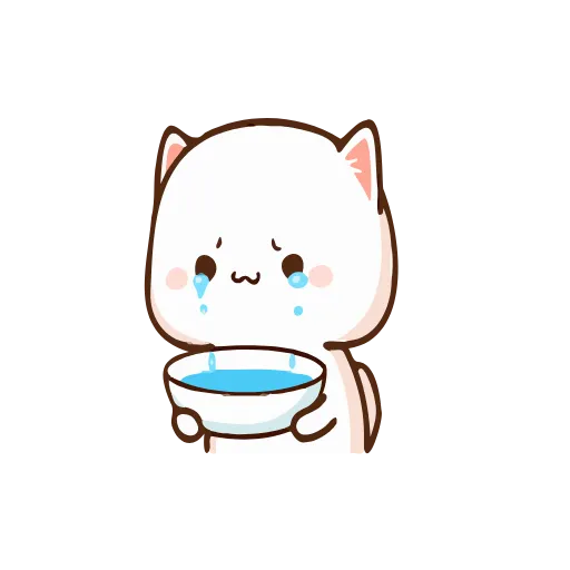 😭 Эмодзи «Peach Cat» для Telegram