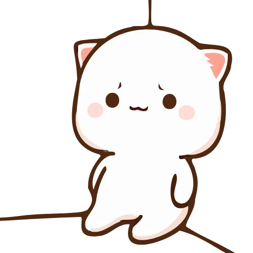 😔 Эмодзи «Peach Cat» для Telegram