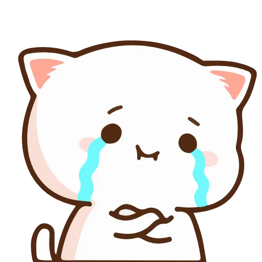 😭 Эмодзи «Peach Cat» для Telegram