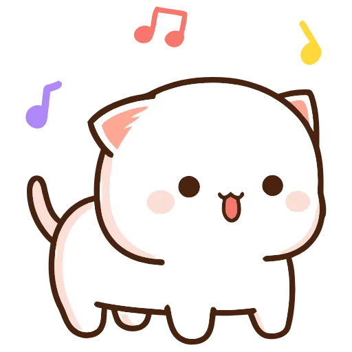 🎧 Эмодзи «Peach Cat» для Telegram
