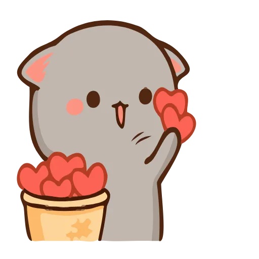 🥰 Эмодзи «Peach Cat» для Telegram