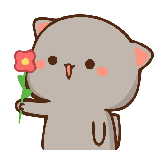 🌹 Эмодзи «Peach Cat» для Telegram