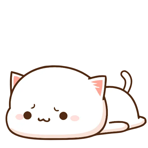 😔 Эмодзи «Peach Cat» для Telegram