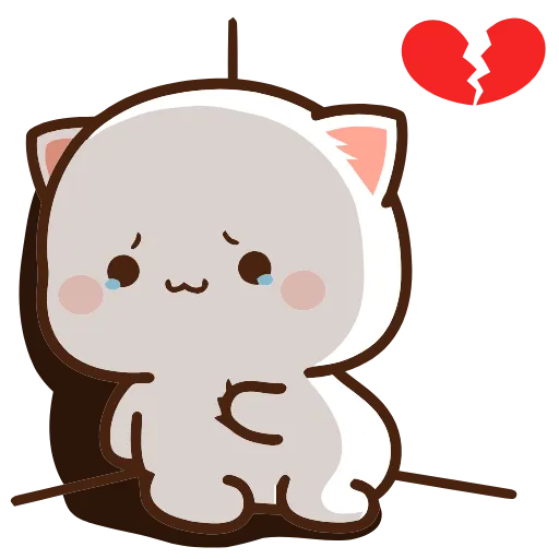 💔 Эмодзи «Peach Cat» для Telegram