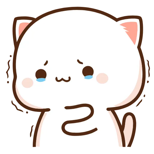 😭 Эмодзи «Peach Cat» для Telegram