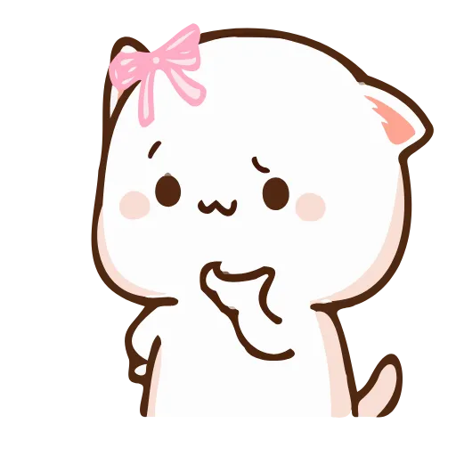 🤔 Эмодзи «Peach Cat» для Telegram