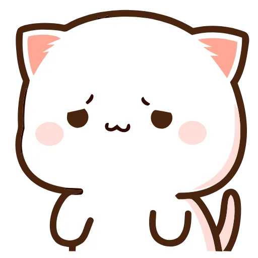 😞 Эмодзи «Peach Cat» для Telegram