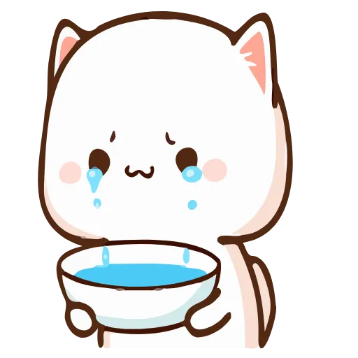 😭 Эмодзи «Peach Cat» для Telegram
