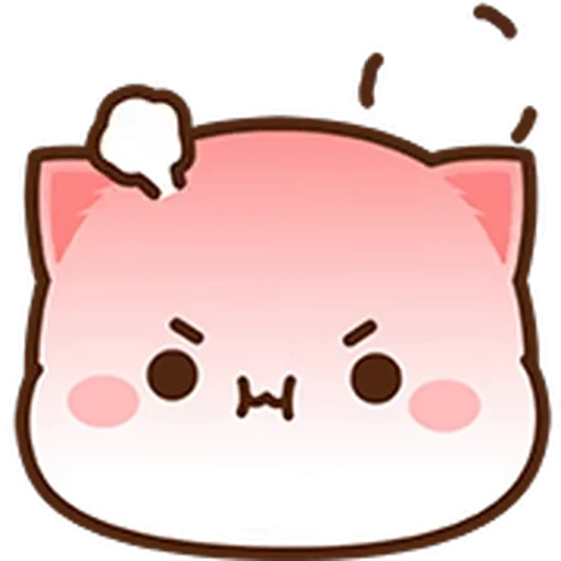 😡 Стикер «Peach Cat Mini Emojis» для Telegram