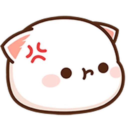 😒 Стикер «Peach Cat Mini Emojis» для Telegram