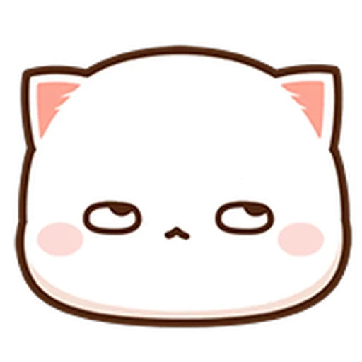 🙄 Стикер «Peach Cat Mini Emojis» для Telegram
