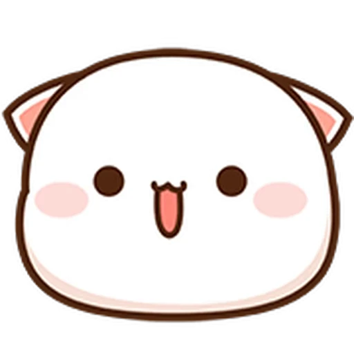 😌 Стикер «Peach Cat Mini Emojis» для Telegram