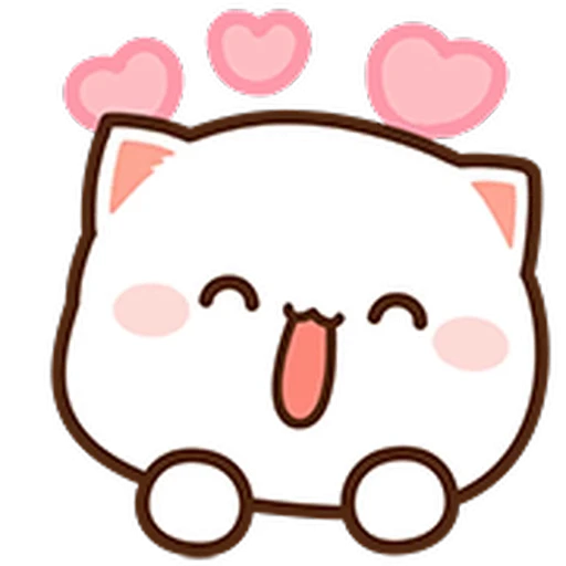 😄 Стикер «Peach Cat Mini Emojis» для Telegram