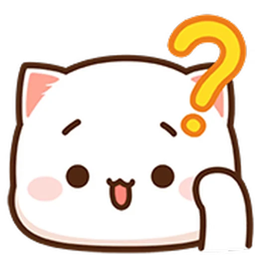 😦 Стикер «Peach Cat Mini Emojis» для Telegram
