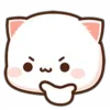 🤔 Эмодзи «Peach Cat Emoji» для Telegram