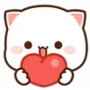❤️ Эмодзи «Peach Cat Emoji» для Telegram