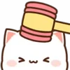 😖 Эмодзи «Peach Cat Emoji» для Telegram