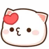 😘 Эмодзи «Peach Cat Emoji» для Telegram