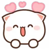 😄 Эмодзи «Peach Cat Emoji» для Telegram