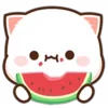 🍉 Эмодзи «Peach Cat Emoji» для Telegram