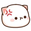 😒 Эмодзи «Peach Cat Emoji» для Telegram