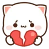 💔 Эмодзи «Peach Cat Emoji» для Telegram