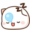 😴 Эмодзи «Peach Cat Emoji» для Telegram