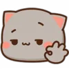 👌 Эмодзи «Peach Cat Emoji» для Telegram