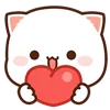 Стикерпак Peach Cat для Telegram